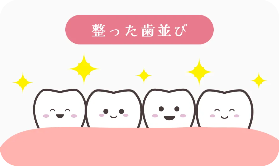 整った歯並び
